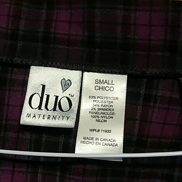 Maternity skirt Chico brand purple & gray smal - Picture 4 of 4